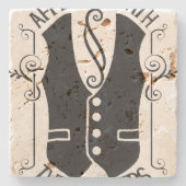 Verbonden met de slagers stenen onderzetter (Voorkant)