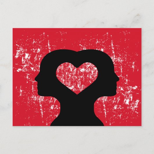 Verbonden met liefde briefkaart (Voorkant)