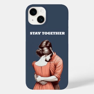 Verbonden met twee harten Blijf bij elkaar Design Case-Mate iPhone 14 Hoesje