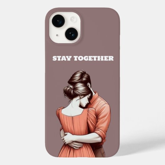 Verbonden met twee harten Blijf bij elkaar Design  Case-Mate iPhone Case (Achterkant)