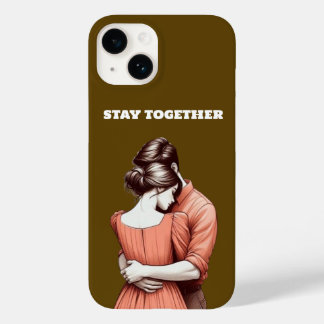 Verbonden met twee harten Blijf bij elkaar Design Case-Mate iPhone 14 Hoesje