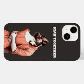 Verbonden met twee harten Blijf bij elkaar met des Case-Mate iPhone Case (Achterkant (horizontaal))