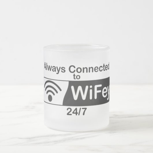 Verbonden met WiFi Matglas Koffiemok (Center)
