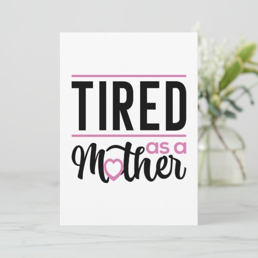 Verbonden moeder bedankkaart (Staand voorkant)