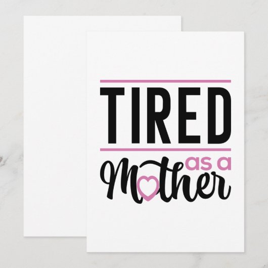 Verbonden moeder bedankkaart (Voorkant / Achterkant)