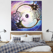Verbonden neuronen canvas afdruk (Insitu (Slaapkamer))
