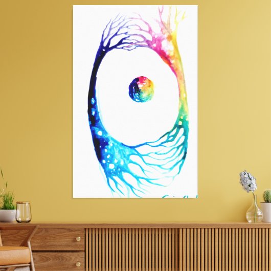 Verbonden neuronen canvas afdruk (Insitu (Woonkamer))