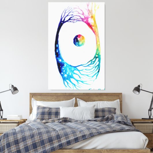 Verbonden neuronen canvas afdruk (Insitu (Slaapkamer))