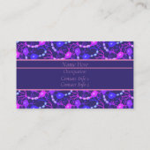 Verbonden neuronen Neon Paars Visitekaartje (Achterkant)