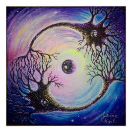 Verbonden neuronen perfect poster