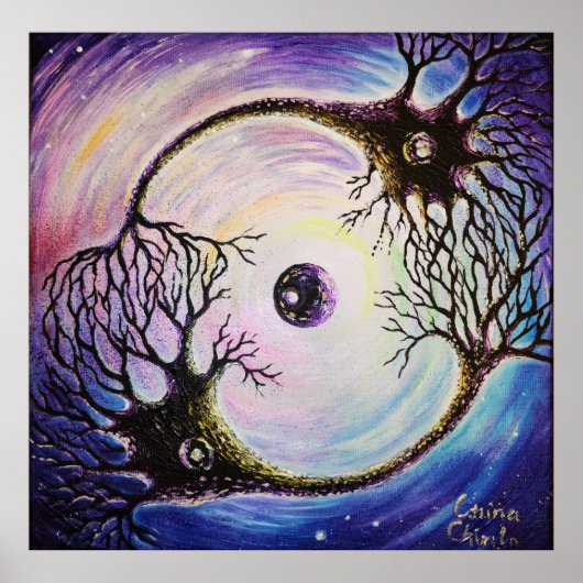 Verbonden neuronen poster (Voorkant)