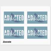 Verbonden om opzadelen rechthoekige sticker (Vel)