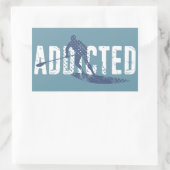 Verbonden om opzadelen rechthoekige sticker (Tas)