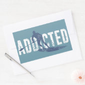 Verbonden om opzadelen rechthoekige sticker (Envelop)