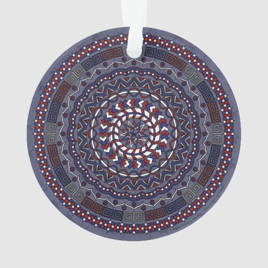 Verbonden Onafhankelijkheidsdag Acrylversiering Ornament (achterkant)