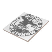 Verbonden op apenfonie tegeltje (Zijkant)