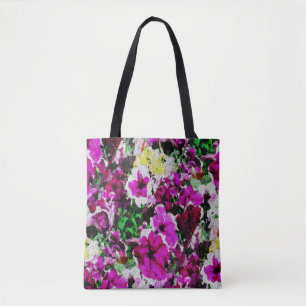 Verbonden pansies... tote bag