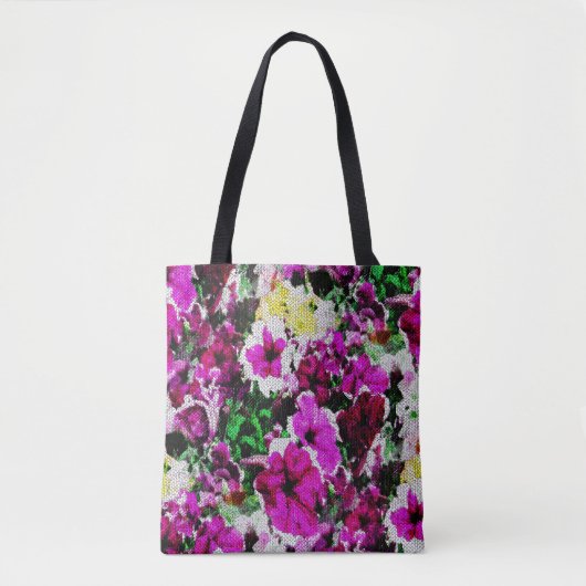 Verbonden pansies... tote bag (Voorkant)