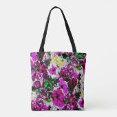 Verbonden pansies... tote bag (Achterkant)