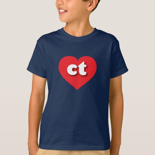 Verbonden rood hart - Ik hou van sm T-shirt (Voorkant)