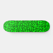 Verbonden spots - Zwart op groen Skateboard (Horizontaal)