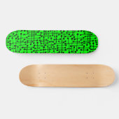 Verbonden spots - Zwart op groen Skateboard (Horizontaal)