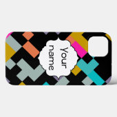 Verbonden vormen abstract ontwerp Case-Mate iPhone case (Achterkant (horizontaal))