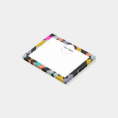 Verbonden vormen abstract ontwerp post-it® notes (Schuin)