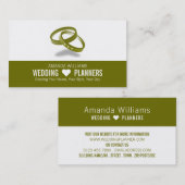 Verbonden weddenschappen, bruiloft visitekaartje (Voorkant / Achterkant)