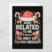 Verbonden zijn met mij is het enige geschenk dat j feestdagenkaart (Voorkant / Achterkant)