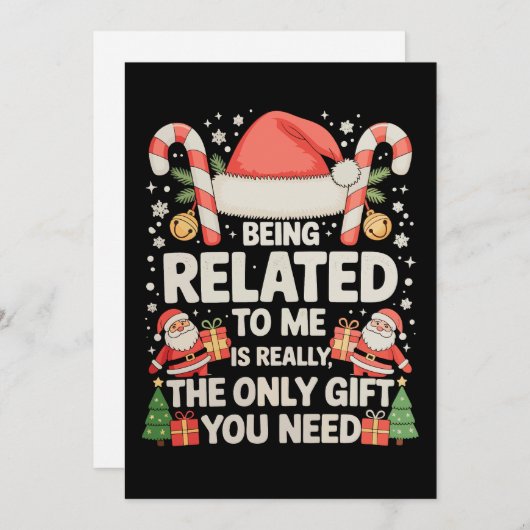 Verbonden zijn met mij is het enige geschenk dat j feestdagenkaart (Voorkant / Achterkant)