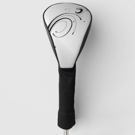 Verbonden zilver golfheadcover (Voorkant)