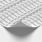 Verbonden zwarte tekst Ik geloof dat pakpapier (Hoek)