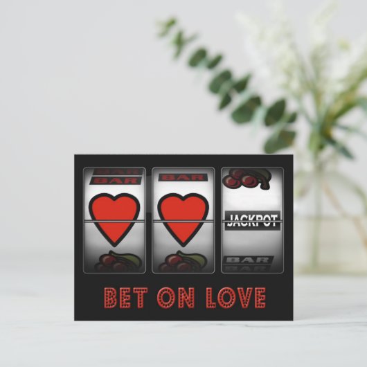 Verboren op liefde briefkaart (Staand voorkant)