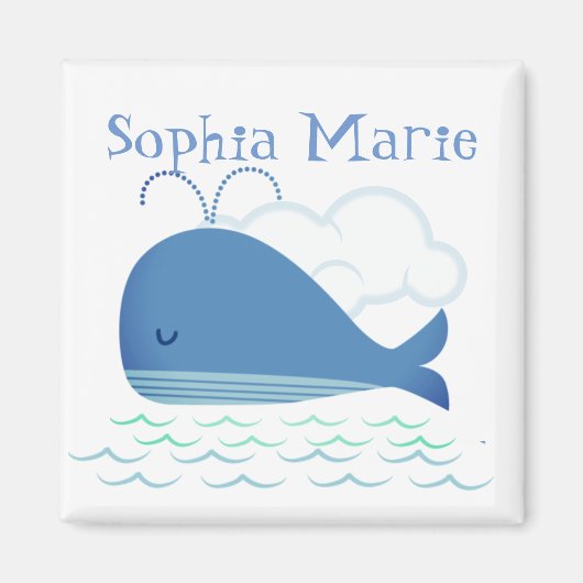 Verboren walvis magneet (Voorkant)