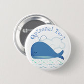 Verboren walvis ronde button 5,7 cm (Voorkant /achterkant)