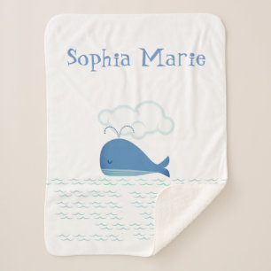 Verboren walvis sherpa deken