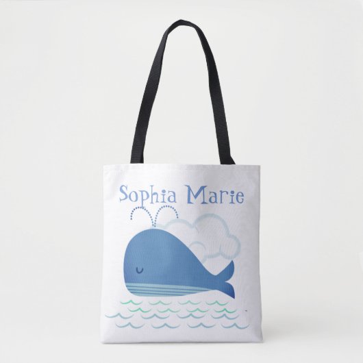 Verboren walvis tote bag (Voorkant)