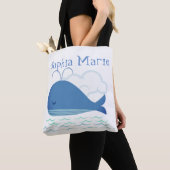 Verboren walvis tote bag (Dichtbij)