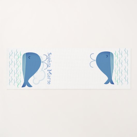 Verboren walvis yogamat (Voorkant (horizontaal))