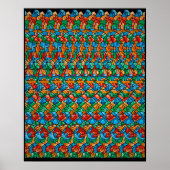 Verborgen 3D Stereogram Poster - Jolly Roger (Voorkant)