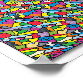 Verborgen 3D Stereogram Poster - vrij lopend (Hoek)