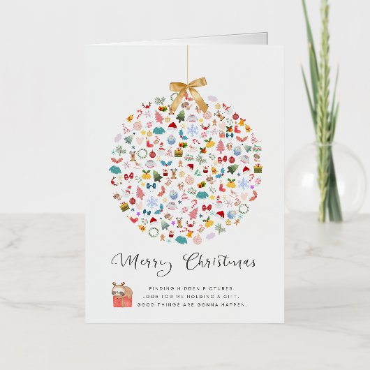 Verborgen Afbeelding Kerst Kaarten (Voorkant)