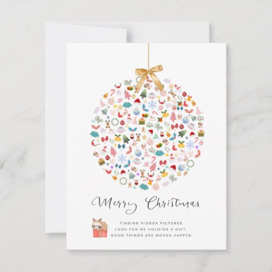 Verborgen Afbeelding Kerst Kaarten (Voorkant)