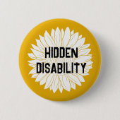 verborgen beperking bewustzijn ronde button 5,7 cm (Voorkant)