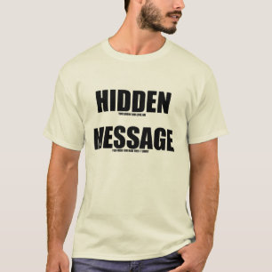 Verborgen bericht aan shirt