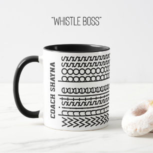 Verborgen bericht Aangepaste naam Whistle Boss Mok