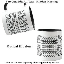 Verborgen bericht Coffee King 115b Grappige nieuwi Mok