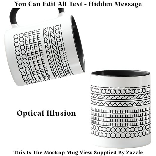 Verborgen bericht Coffee King 115b Grappige nieuwi Mok