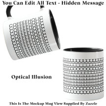 Verborgen bericht Coffeeholic 115b Funny Novelty